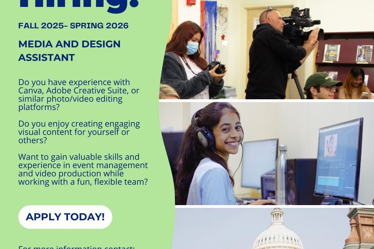 We're Hiring an Events and Media Student Assistant! Fall 2023