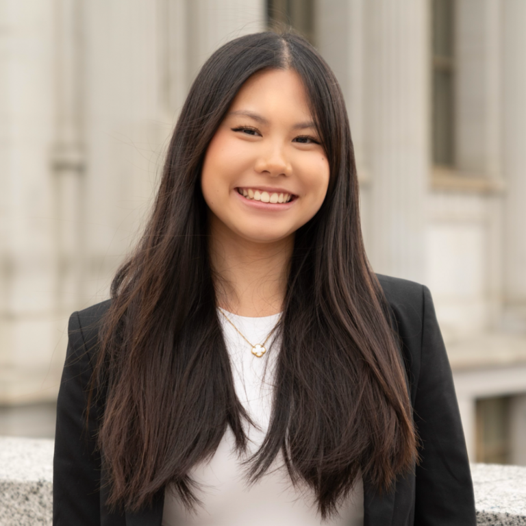 Catherine Huang, young asian woman with long hair