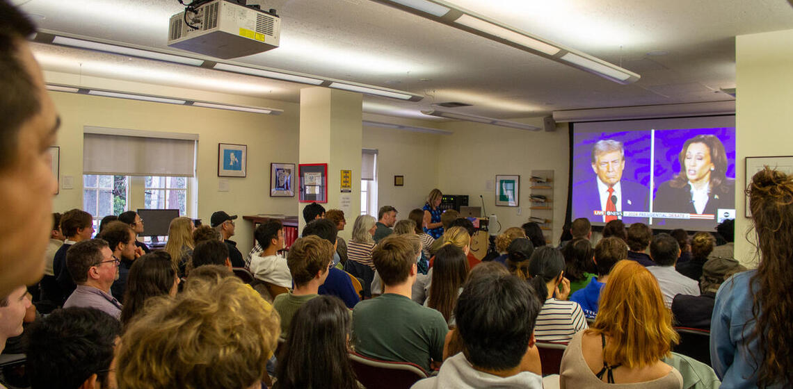 Cal students and IGS community watch as Vice President Kamala Harris and Former President Donald Trump debate for the first time