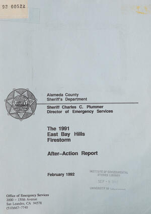 The 1991 East Bay hills firestorm