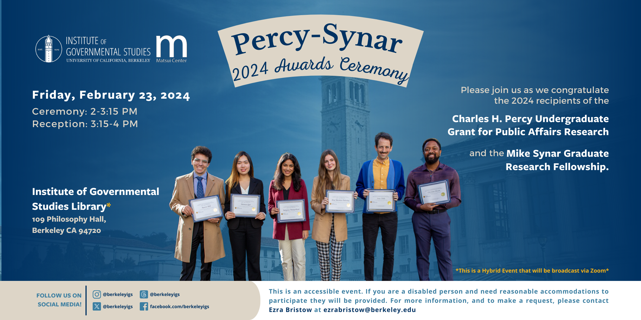 Percy Synar Award Ceremony